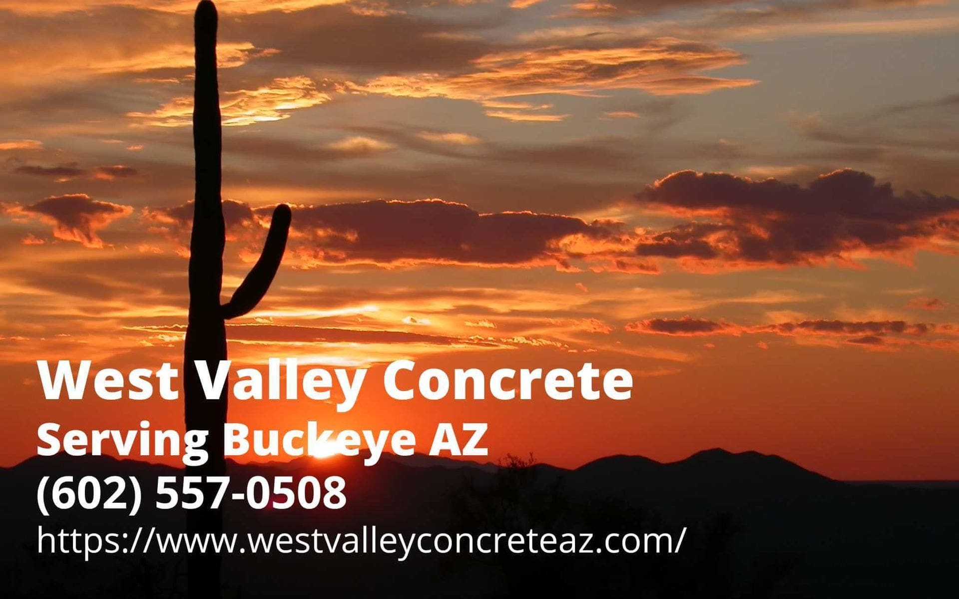 contact details of West Valley Concrete - a concrete company serving Buckeye, AZ