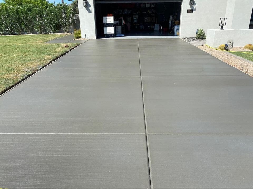 this Surprise AZ property's driveway is resurfaced by West Valley Concrete