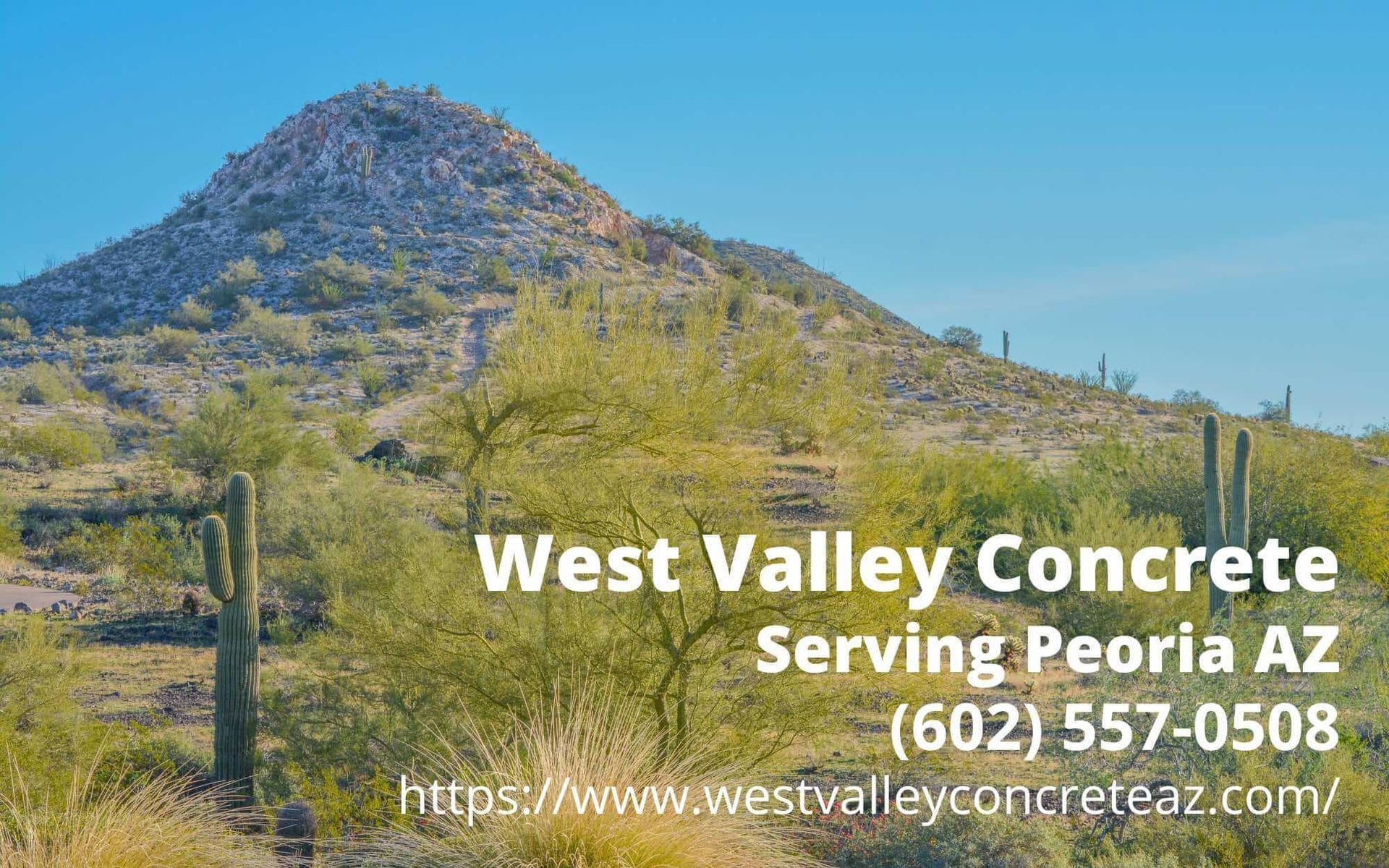 business info of West Valley Concrete - a concrete company serving Peoria, AZ